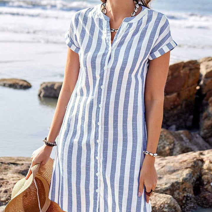 PAMELA ™  | Elegant Striped Dress