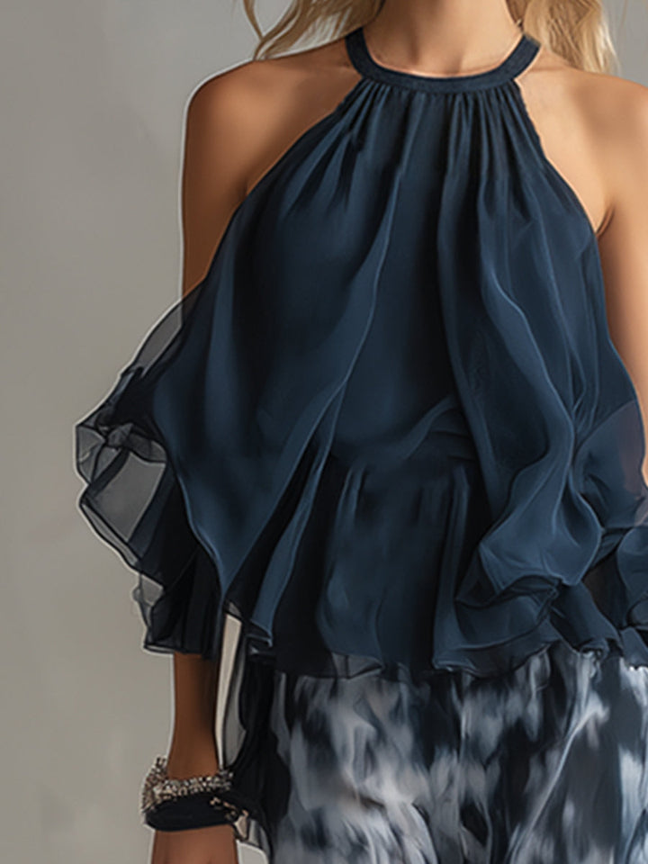 EVELINA | Printed Wide Leg Co-Ord Set
