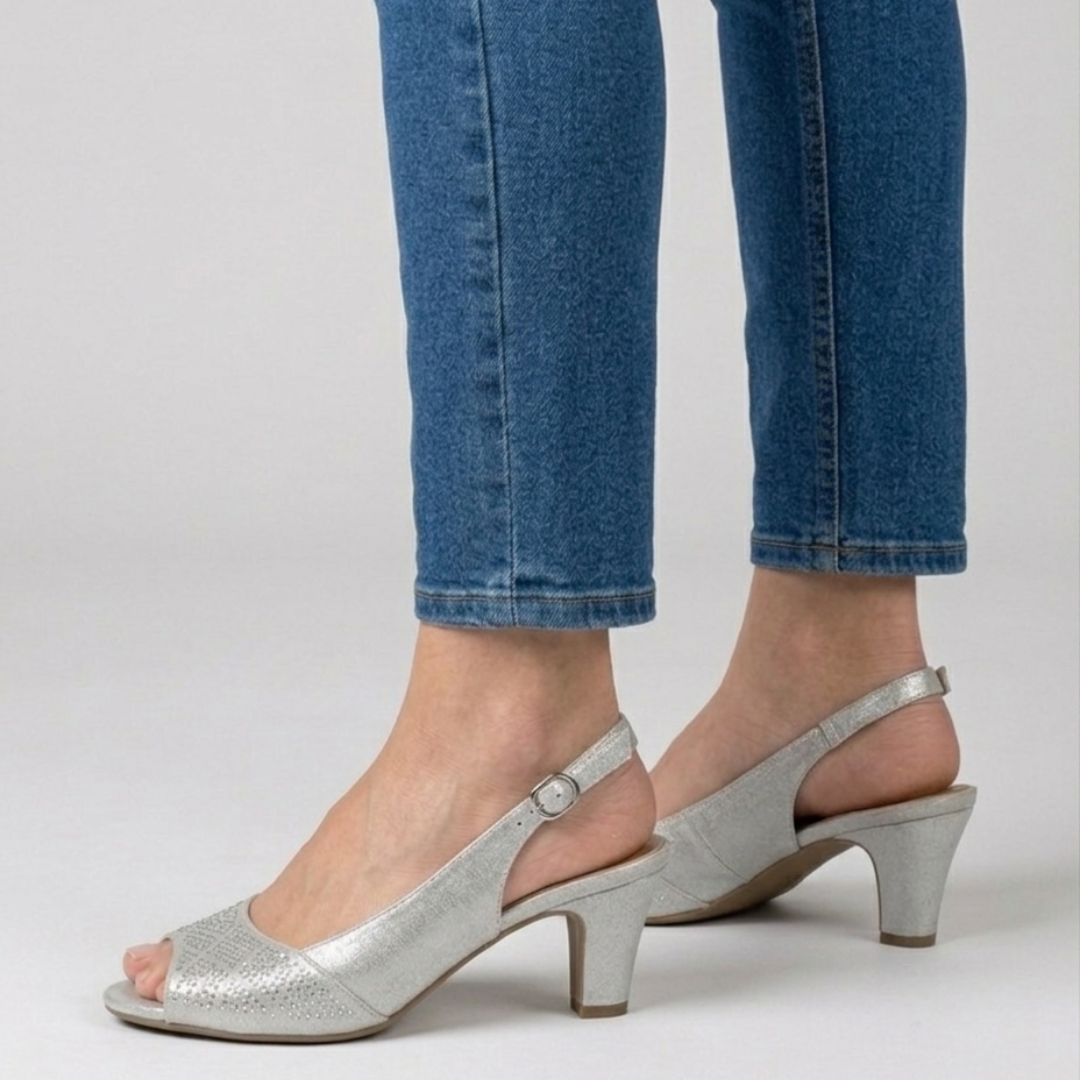 ALANA | Embellished Slingback Heels
