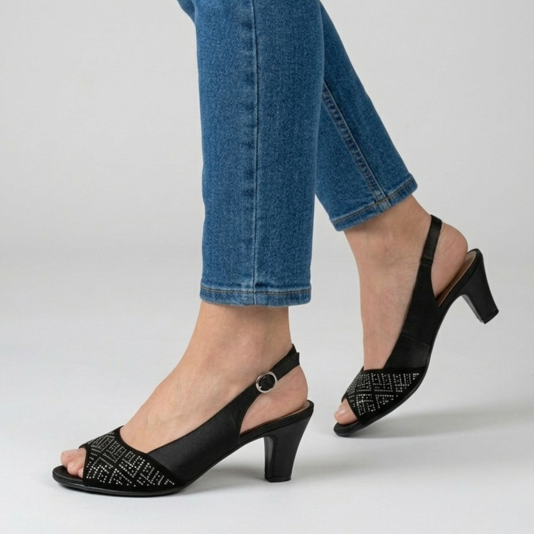 ALANA | Embellished Slingback Heels