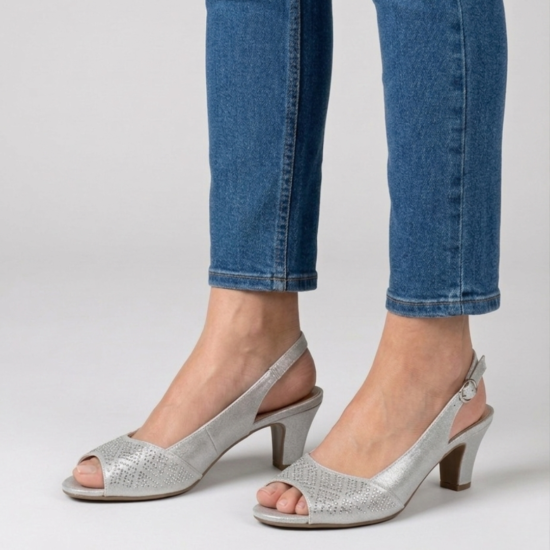 ALANA | Embellished Slingback Heels