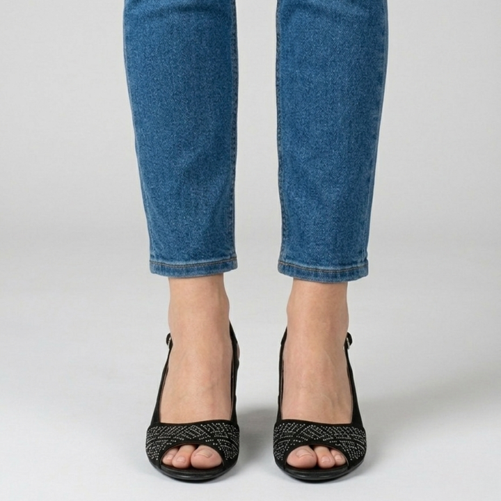 ALANA | Embellished Slingback Heels