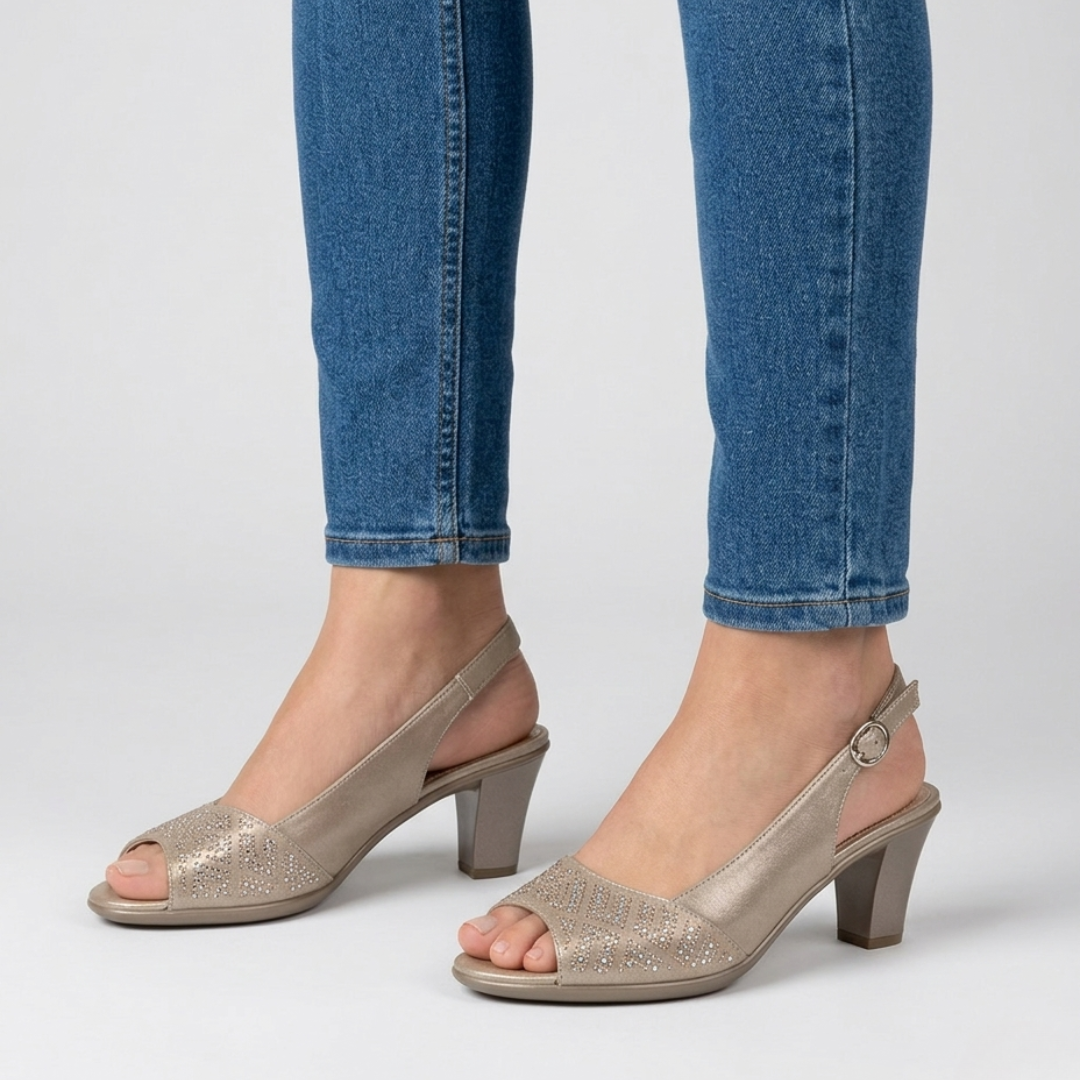 ALANA | Embellished Slingback Heels