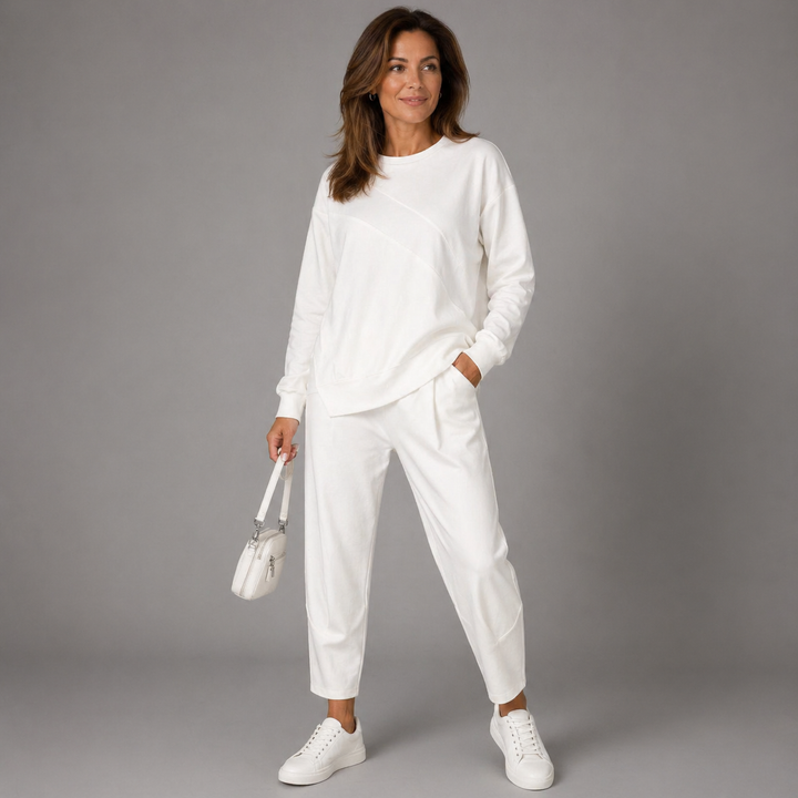AMELIA | Casual Two-Piece Set with Round Neck and Long Sleeves