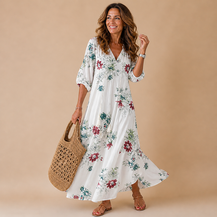 LANA | Figure-Flattering Boho Maxi Dress