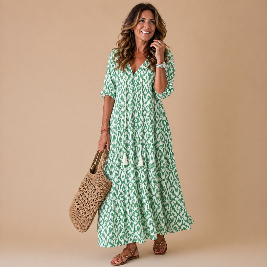 LANA | Figure-Flattering Boho Maxi Dress