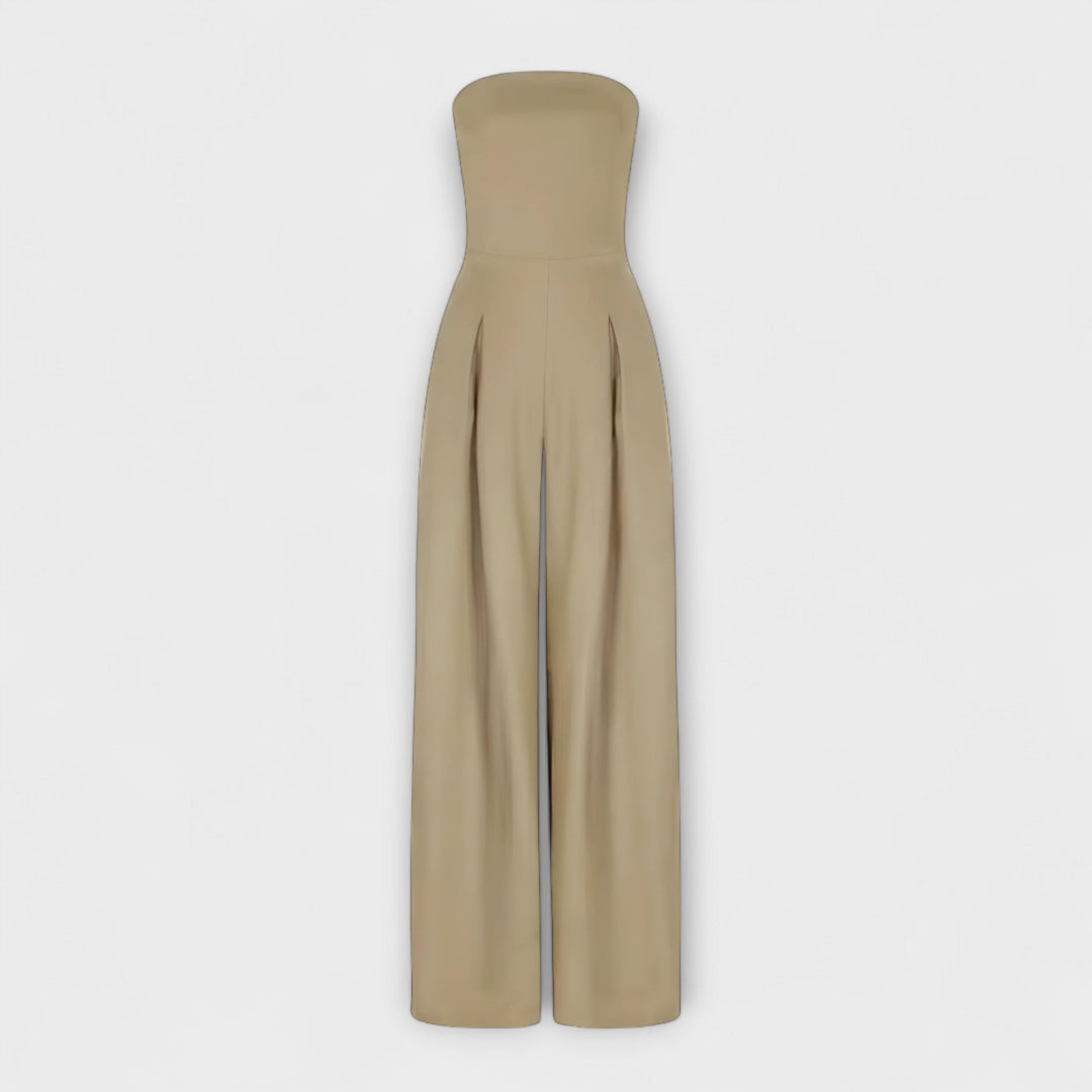 KIORA  | Elegant strapless jumpsuit