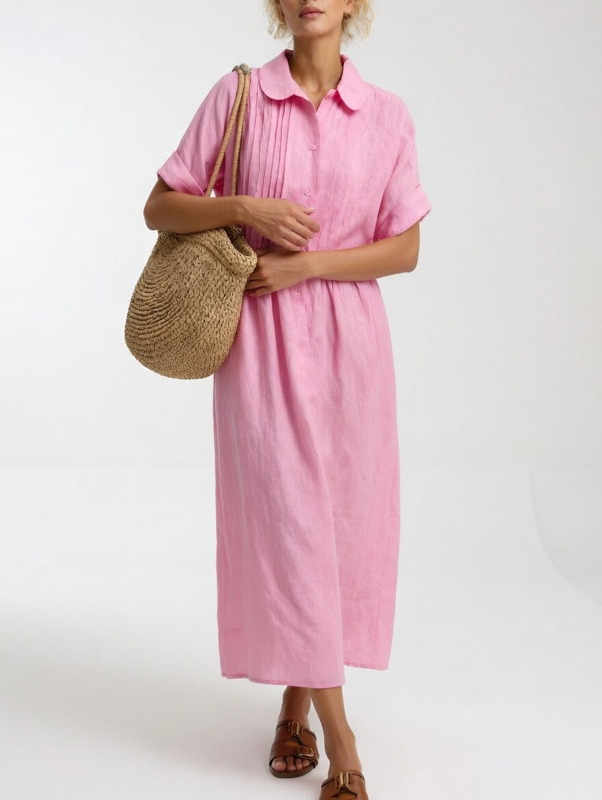 LYSANDRA | Flowing Summer Shirt Dress