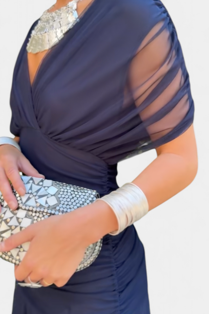 MARELLIA™ | Floral V-Neck Maxi Dress