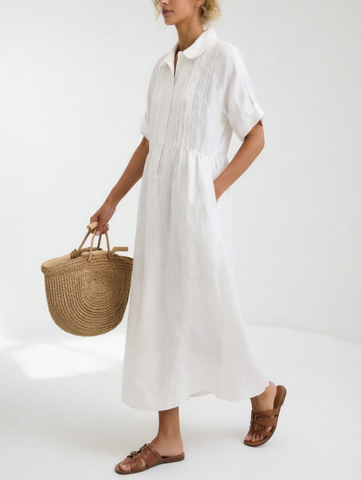 LYSANDRA | Flowing Summer Shirt Dress