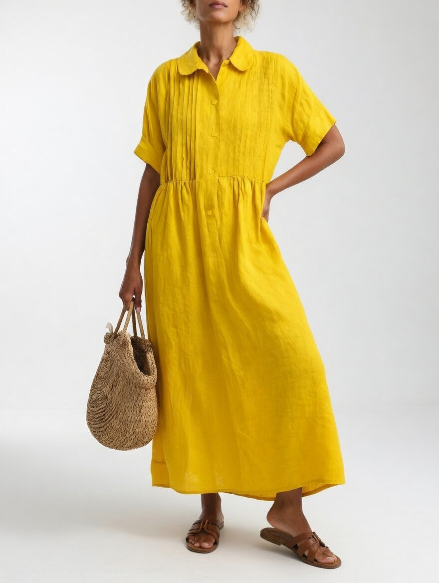 LYSANDRA | Flowing Summer Shirt Dress