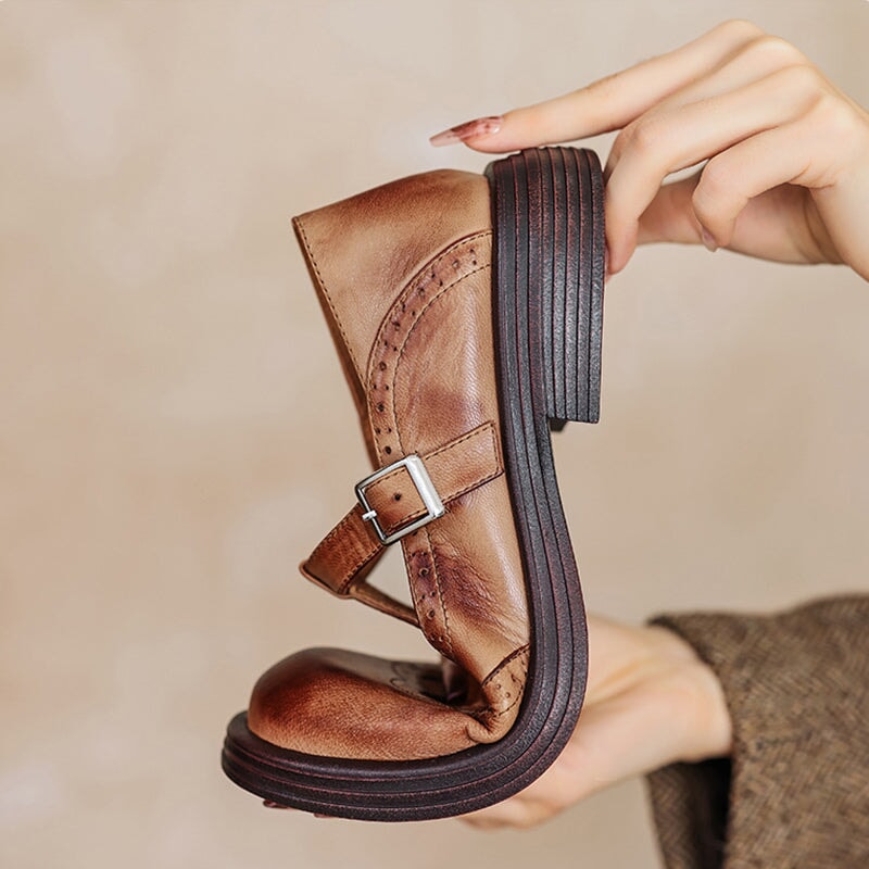 MATTEA™ | Elegant Mary Janes Made Of Leather